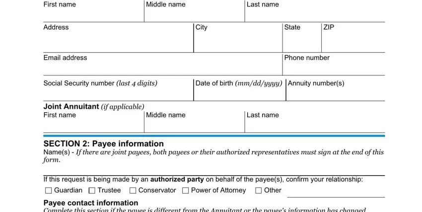 part 1 to filling in printable form for metlife policy holder trust direct deposit