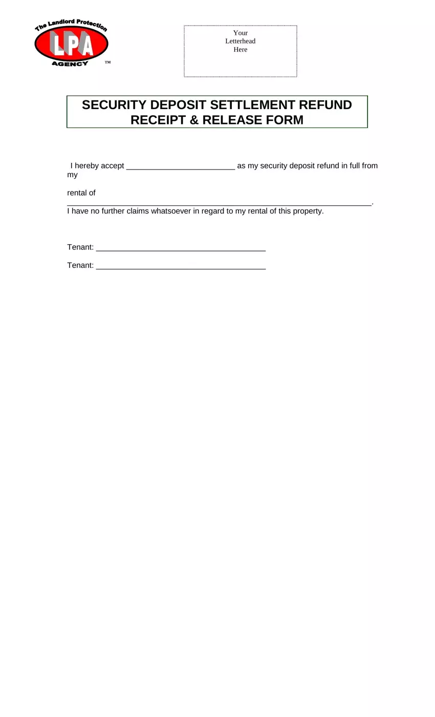 Deposit Refund Receipt Fill Out Printable PDF Forms Online