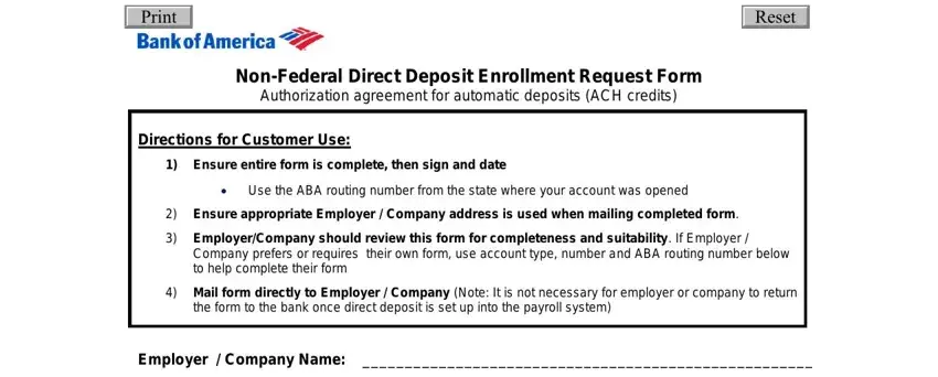 Deposit Slip Bank America empty spaces to fill out