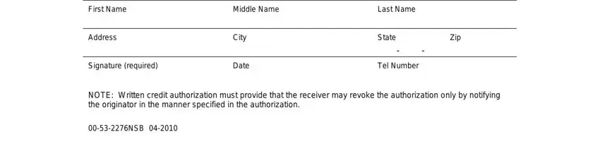 step 3 to completing Deposit Slip Bank America