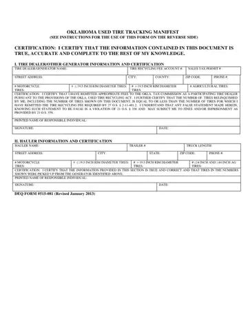 Deq Form 515 081 Preview