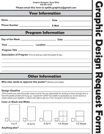 Design Request Form Preview