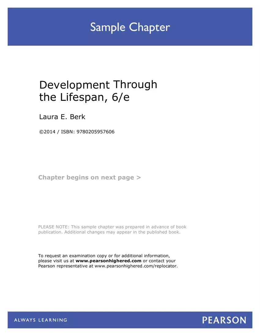 Development Lifespan 6Th Edition first page preview