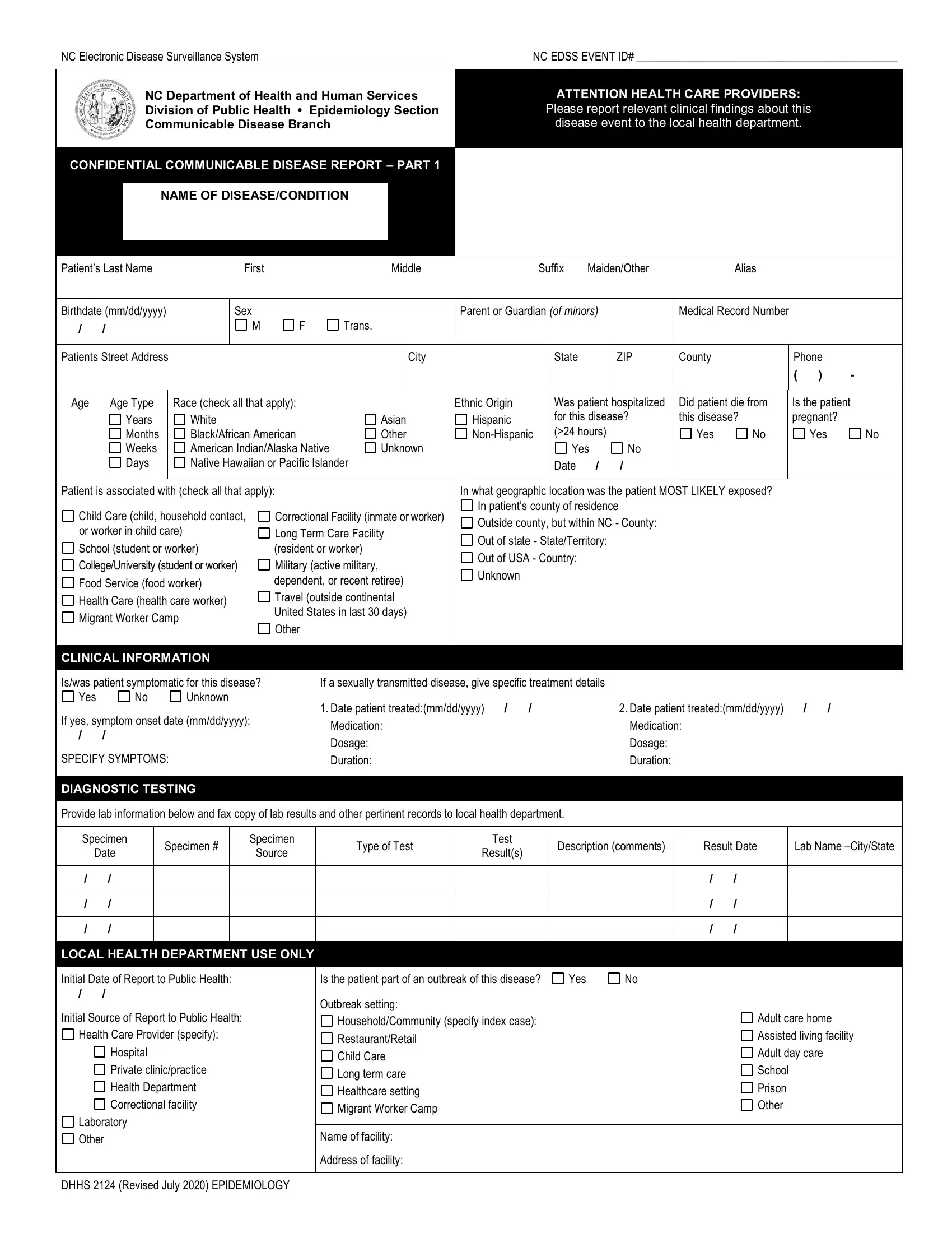 Dhhs 2124 Form Preview