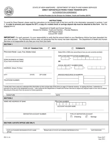 Dhhs Form 2637 Preview
