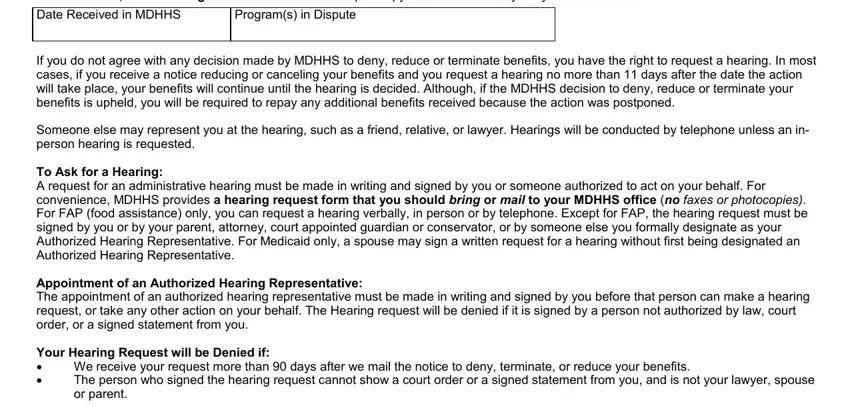 part 2 to filling out michigan form dhs 18