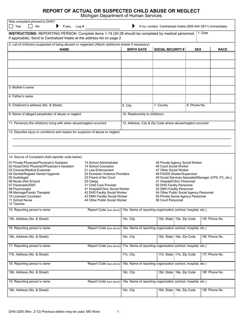 DHS 3200 Form0 Fill Out Printable PDF Forms Online