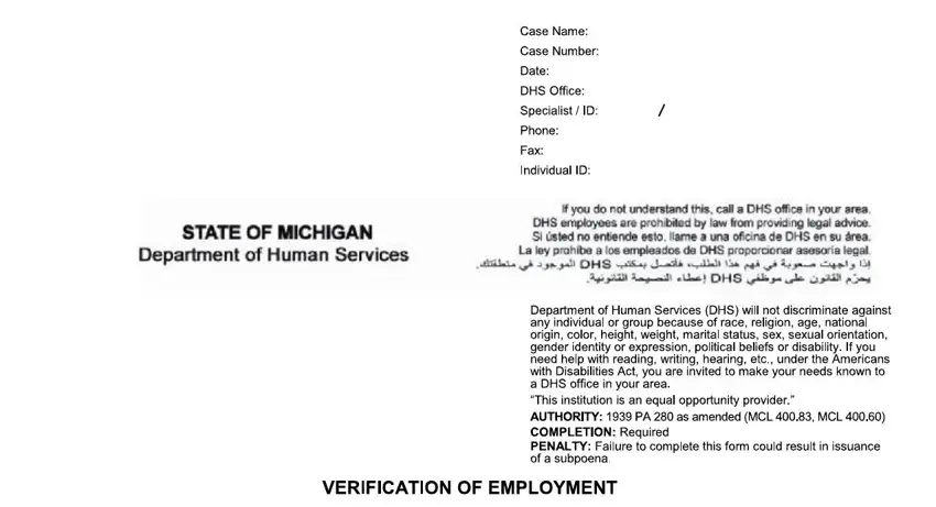 stage 1 to completing michigan dhs form 3688 shelter verification