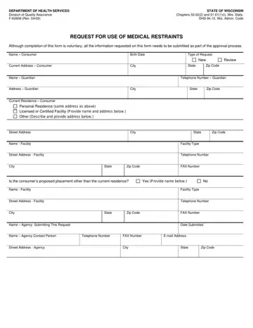 Dhs Form F 62608 Preview