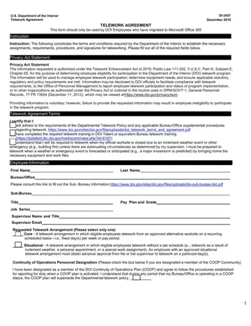 Di 3457 Telework Agreement Form Preview