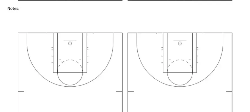 stage 5 to entering details in basketball court template