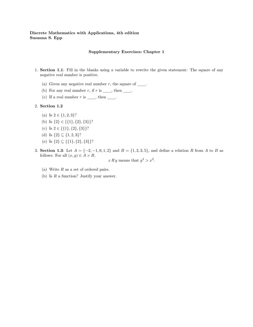 Discrete Mathematics Application first page preview