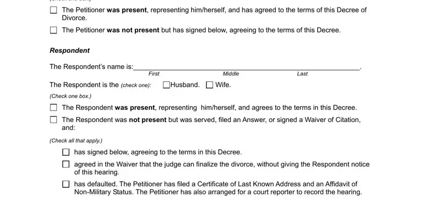 part 2 to entering details in final decree of divorce