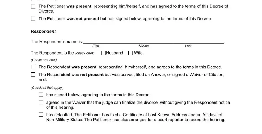 Filling out texas divorce decree part 2