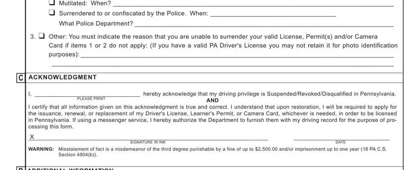 Finishing penndot form dl 16lc part 2