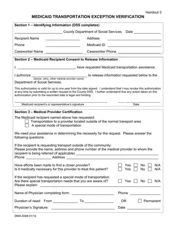 Dma 5048 Form Preview