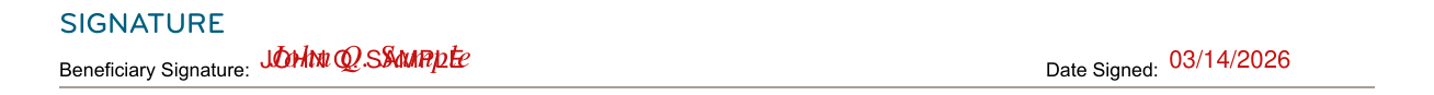 DME MAC Jurisdiction C Suggested Intake Form example filled out, sIGNATURE
