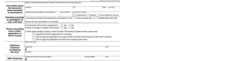 example of gaps in how to de register a car