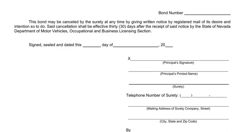 step 3 to completing Dmv Form Obl210