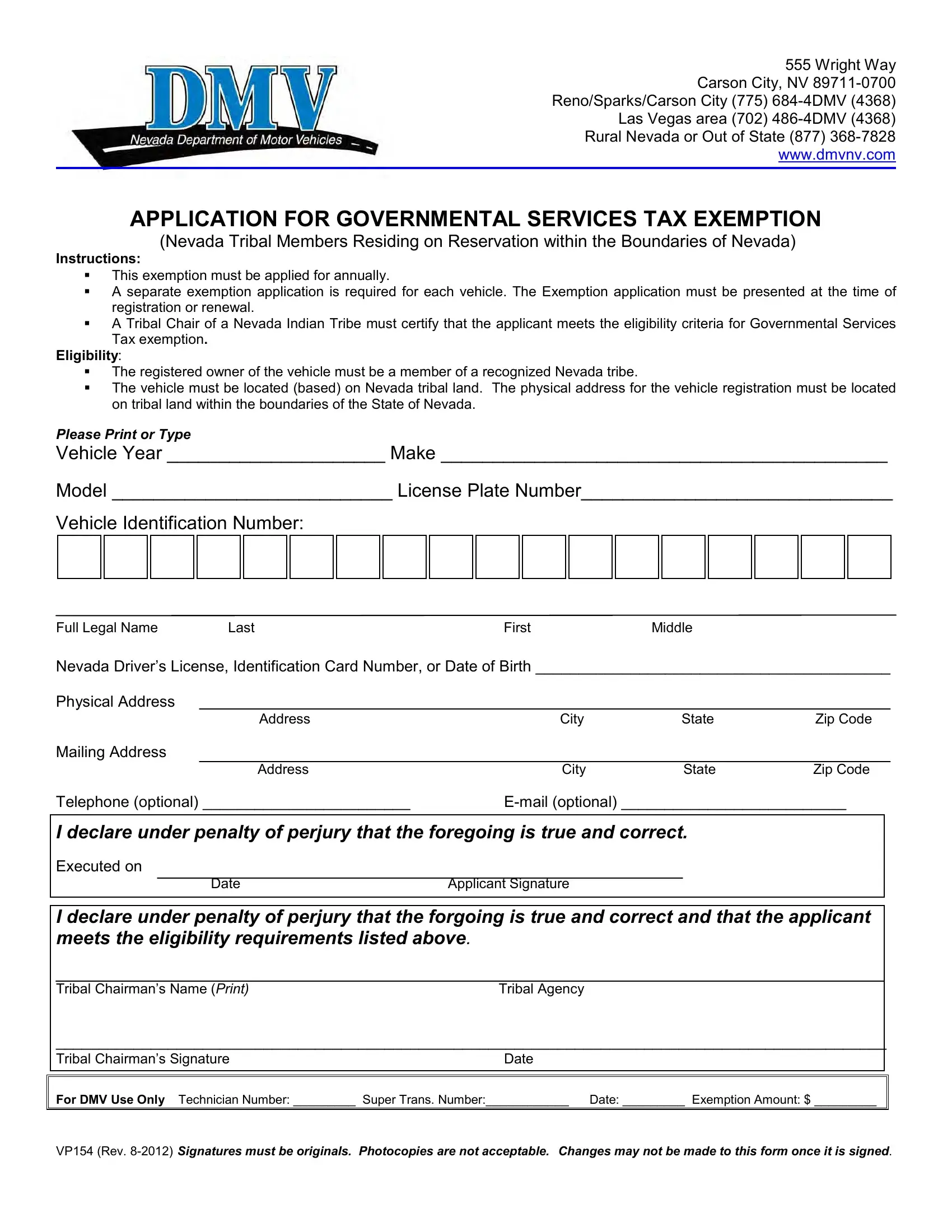 Nevada dmv forms: Fill out & sign online