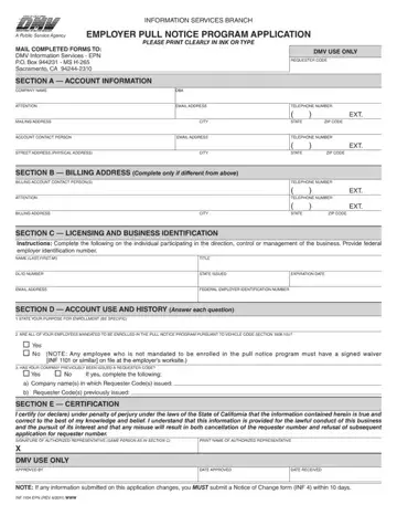 Dmv Pull Notice Form Preview