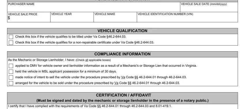 Form VSA 41B. Mechanics Or Storage Lien Affidavit Of Compliance - Virginia