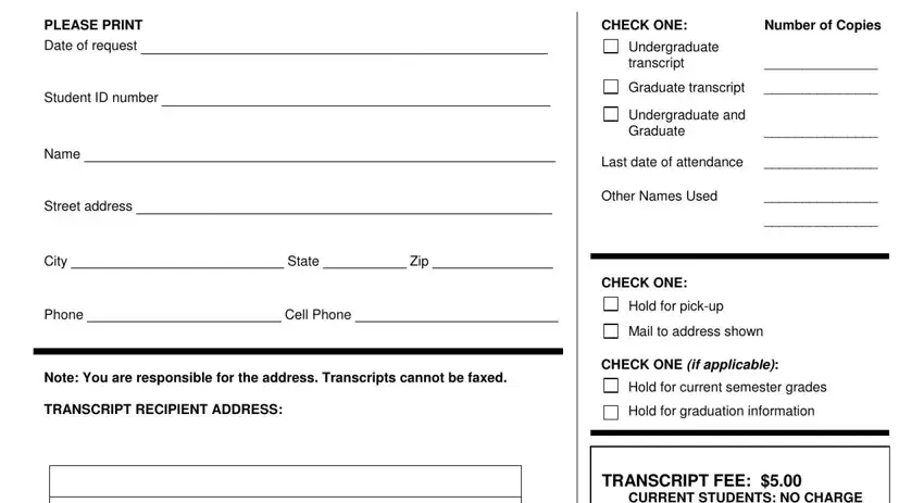 part 1 to writing dominican university transcript