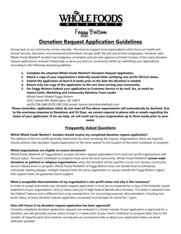 Donation Request Application Form Preview