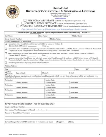 Dopl Ap 078 Form Utah Preview