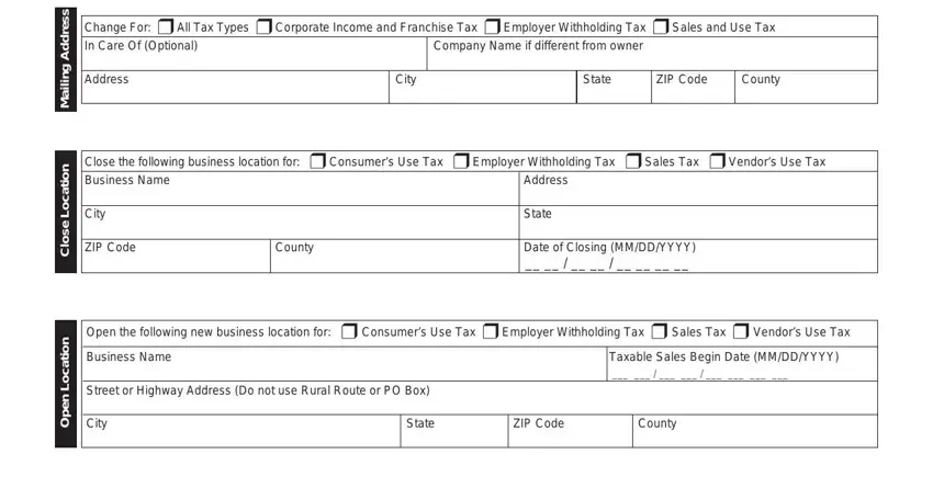 Completing form 126 missouri stage 5