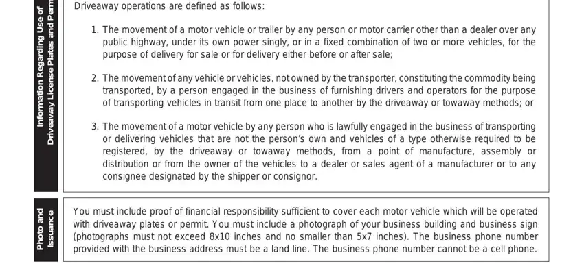 how to get a temp tag in missouri f o e s U g n d r a g e R n o i t, m r e P d n a, s e t a l P e s n e c i L y a w a, Driveaway operations are defined, The movement of a motor vehicle, The movement of any vehicle or, of transporting vehicles in, The movement of a motor vehicle, d n a o t o h P, e c n a u s s I, and You must include proof of blanks to fill