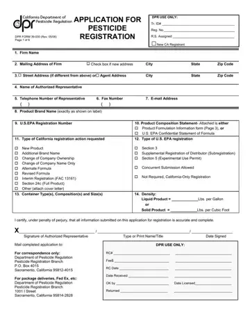 Dpr Form 39 030 Preview