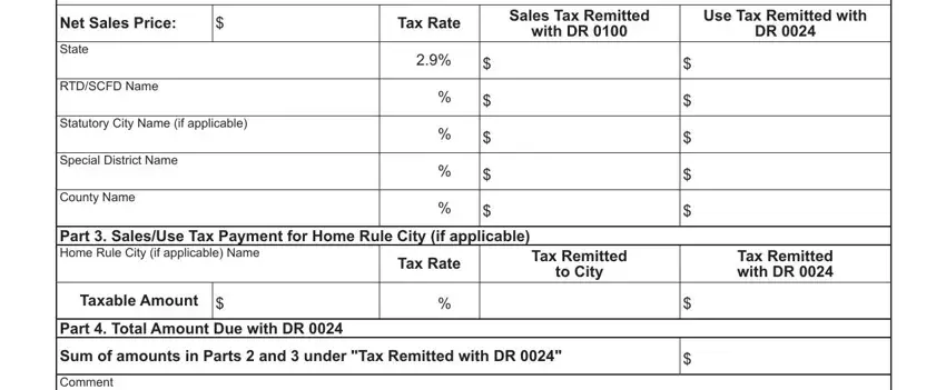 Completing colorado sales tax form part 2