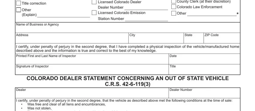 stage 2 to filling out dr 2698 form