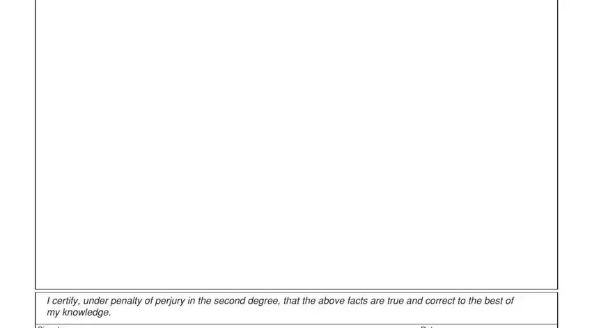 state of colorado statement of fact I certify under penalty of perjury, Signature, and Date blanks to fill