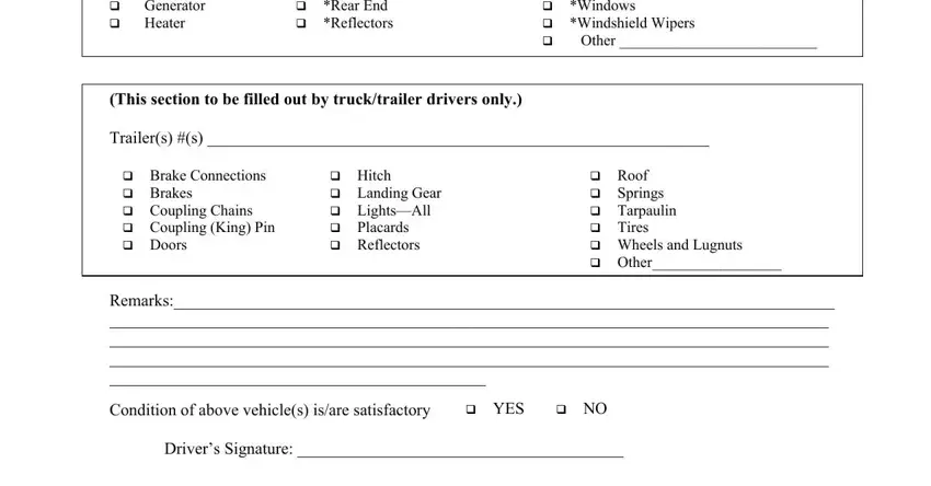 step 2 to finishing dot daily vehicle inspection form pdf