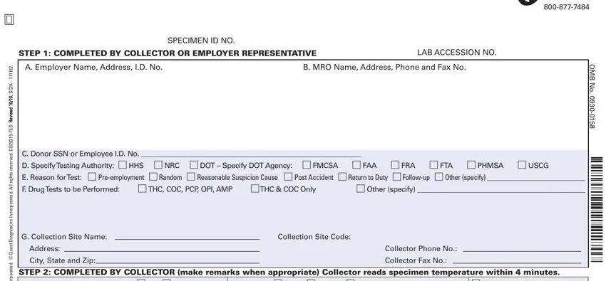 entering details in passed drug test paperwork part 1