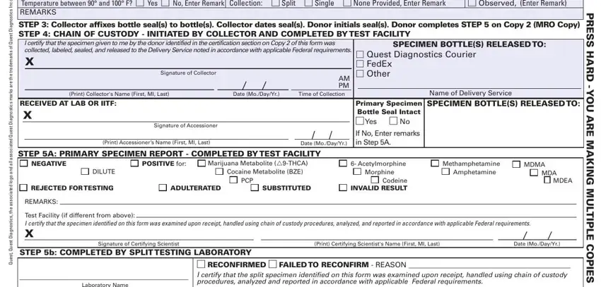 passed drug test paperwork d e t a r o p r o c n I s c i t s, t s e u Q, f o s k r a m e d a r t e h t e r, t s e u Q d e t a c o s s a, l l, a d n a o g o, d e t a c o s s a e h t, s c i t s o n g a D, t s e u Q, t s e u Q, STEP  COMPLETED BY COLLECTOR make, cid Observed Enter Remark, STEP  Collector affixes bottle, I certify that the specimen given, and Print Collectors Name First MI Last fields to fill