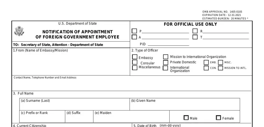 form fs 240 pdf empty fields to fill out