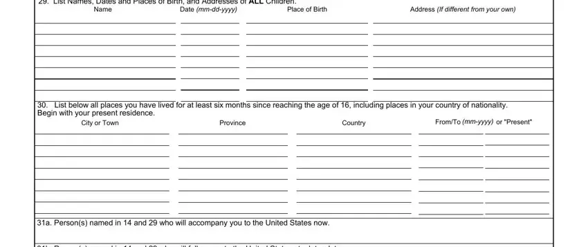 part 3 to completing immigrant application