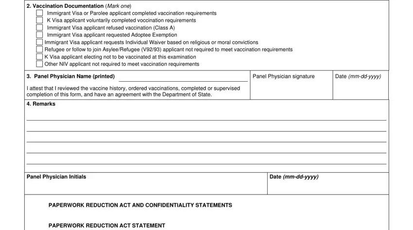 part 3 to completing immunization form online