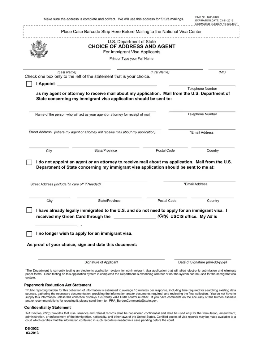 Ds 3032 Form first page preview