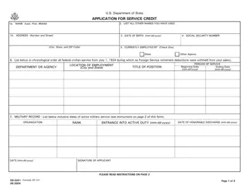 Ds 5001 Form Preview