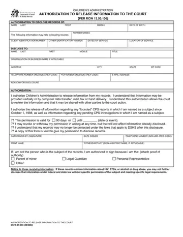 Dshs 09 966 Form Preview