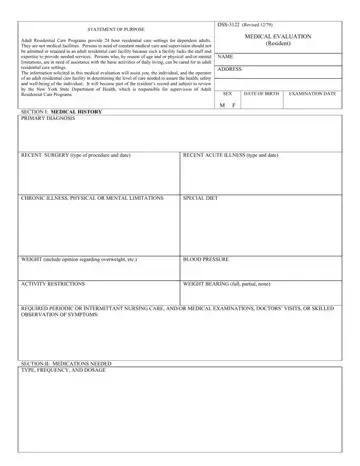 Dss 3122 Form Preview