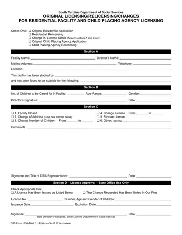 Dss Form 1536 Preview