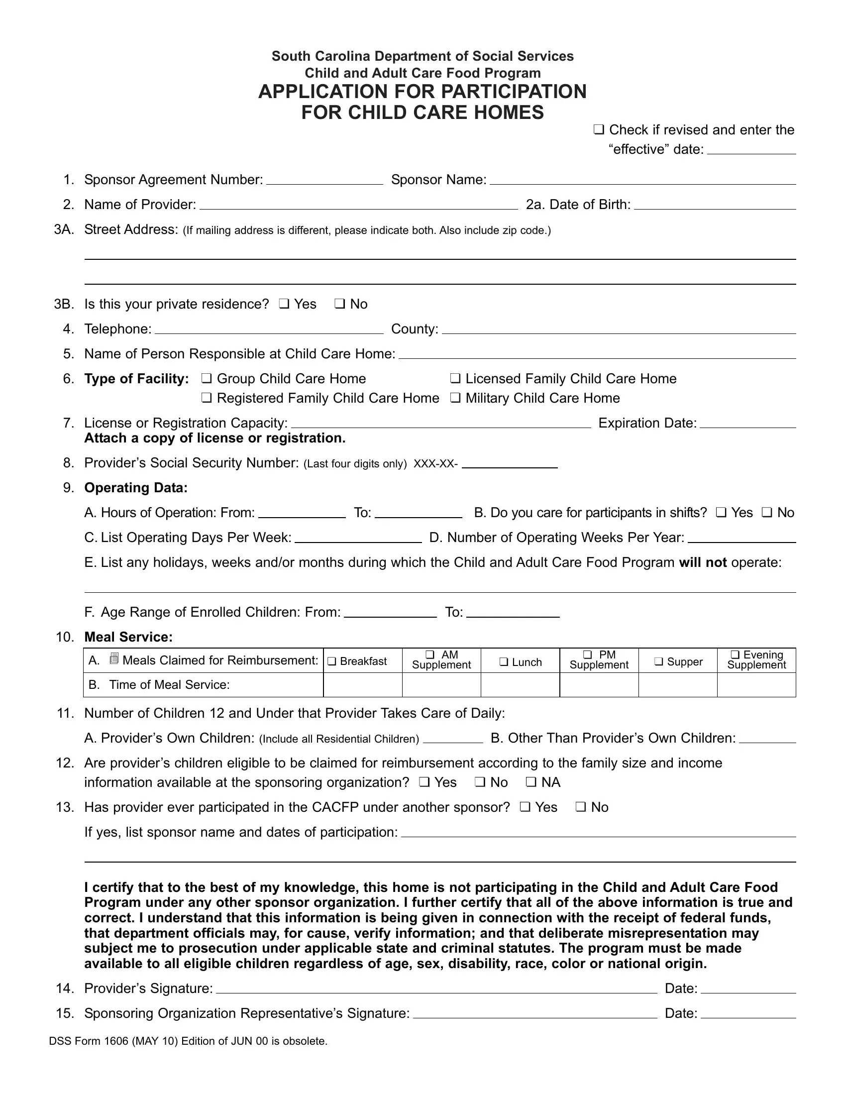 Dss Form 1606 Preview