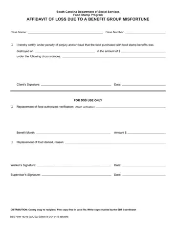 Dss Form 1634B Preview