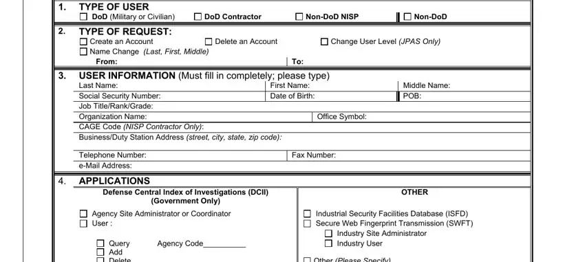 entering details in e-QIP part 1