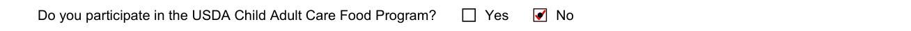 DSS Form 2902 example filled out, uSDA Child Adult Care Food Program